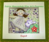 Quadro Porta Maternidade Menina Lilás
