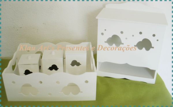 Kit Higiene e Porta fraldas menino Carros